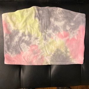 NWT tie dye tube top crop top